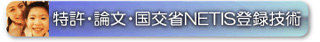 特許・論文・国土交通省NETIS新技術活用システム登録技術