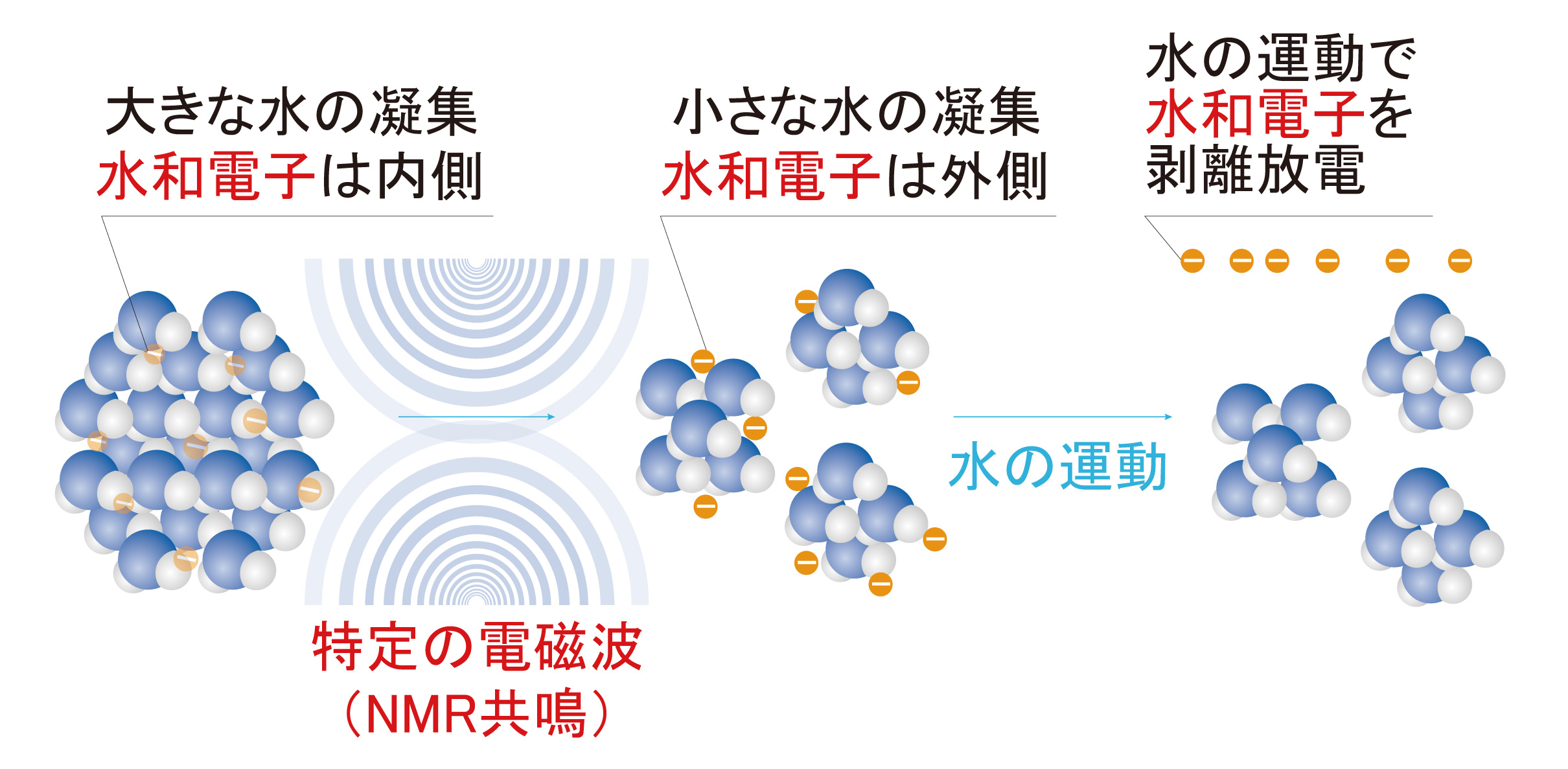 水和電子とNMR共鳴