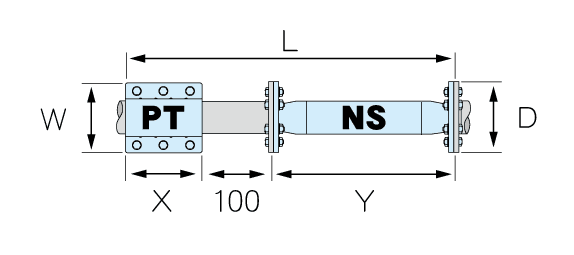 フランジタイプ(NS-65～ NS-250)