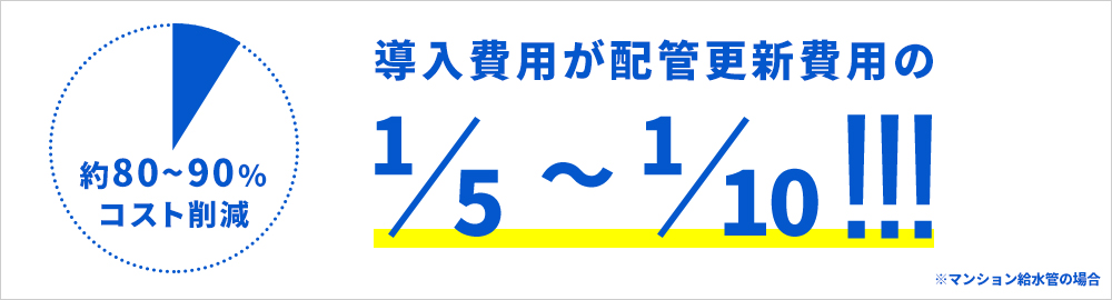 導入費用は5分の1～10分の1